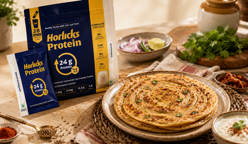 High Protein Masala Laccha Paratha Recipe