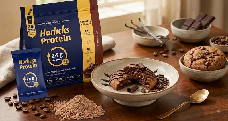Bakery Style Coffee Choco Chip Protein Cookies Recipe