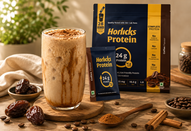 High Protein Cinnamon Date Frappe Recipe