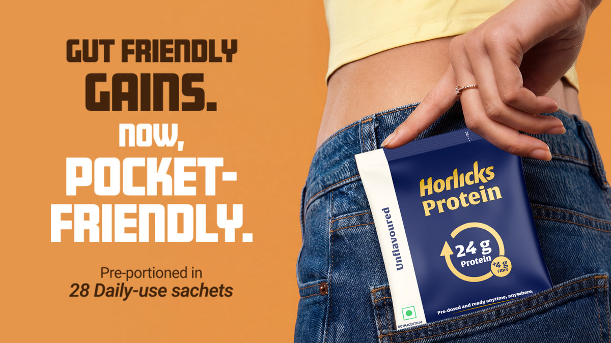 Horlicks Protein Powder Box of 5 Sachet X 2 | Chocolate Flavour