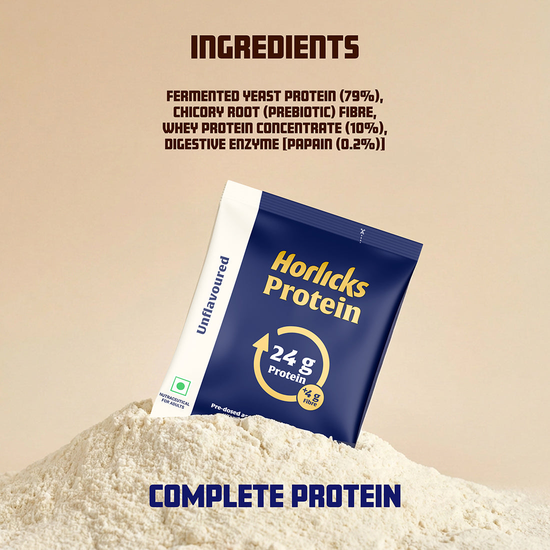 Horlicks Protein Powder Box of 5 X 3 | Unflavoured