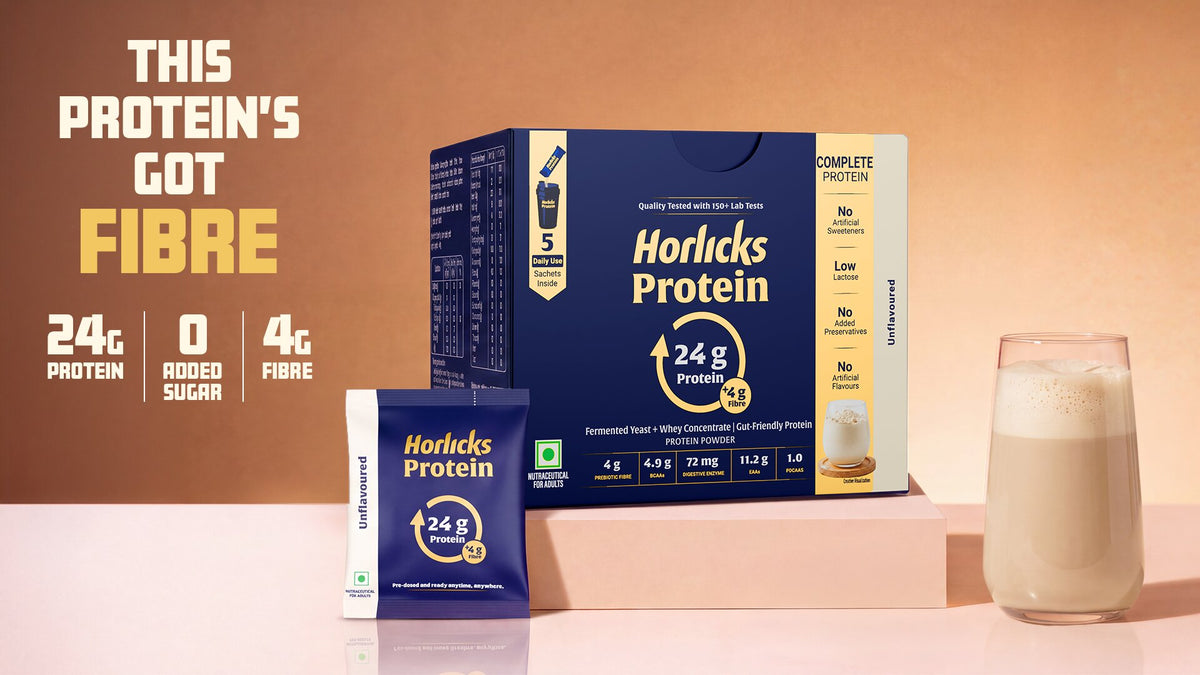 Horlicks Protein Powder Box of 5 Sachet X 2 | Chocolate Flavour