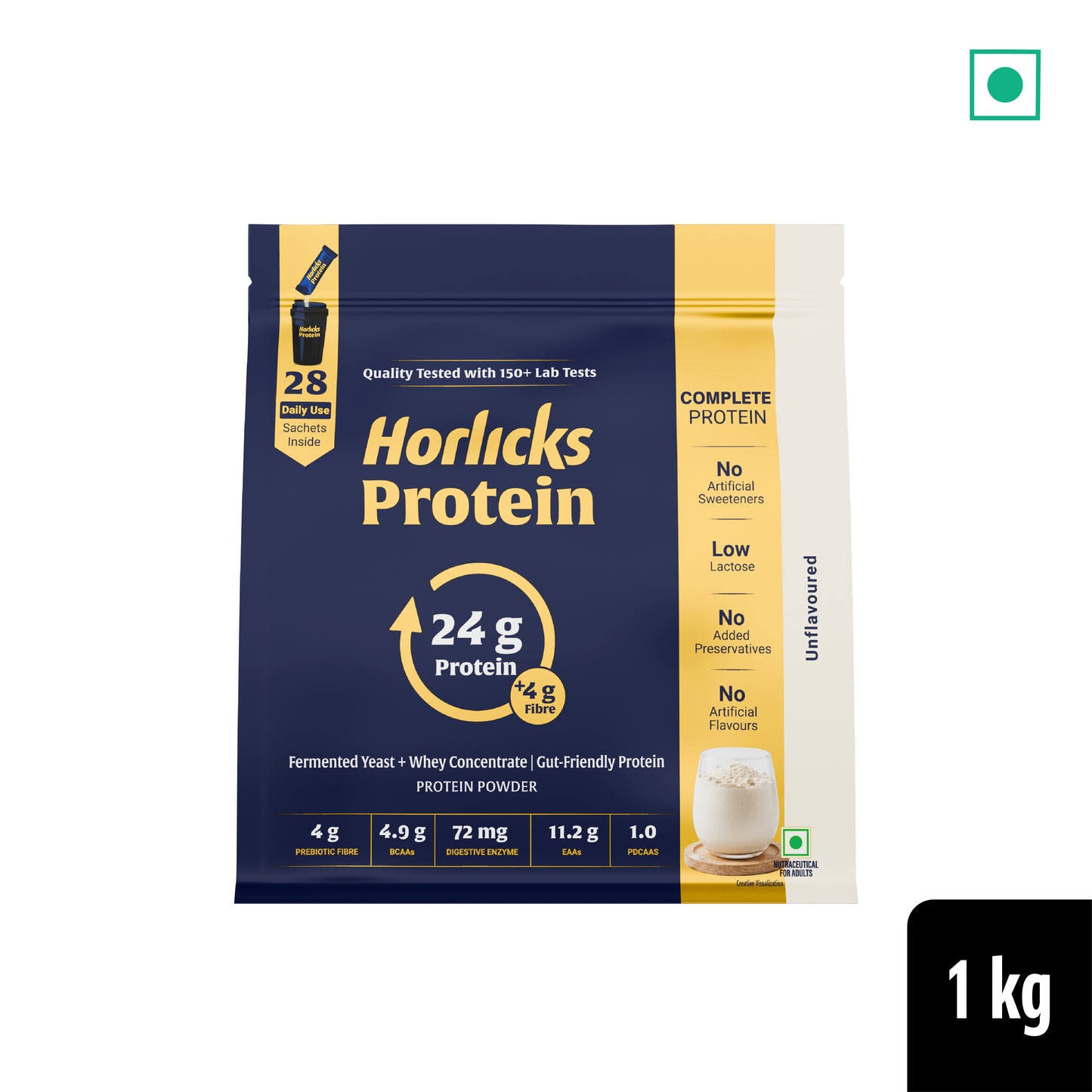 Horlicks Protein Powder 1kg Pack of 3 | Unflavoured