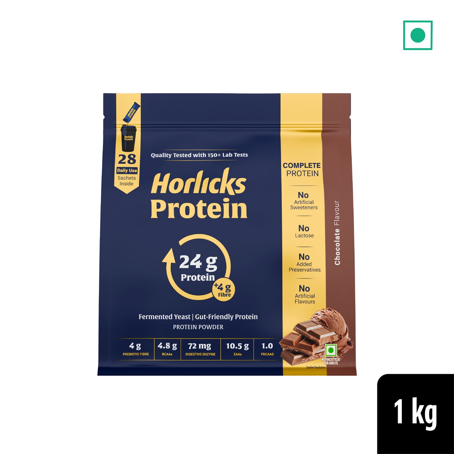 Horlicks Protein Powder 1kg with 28 sachets | Chocolate Flavour