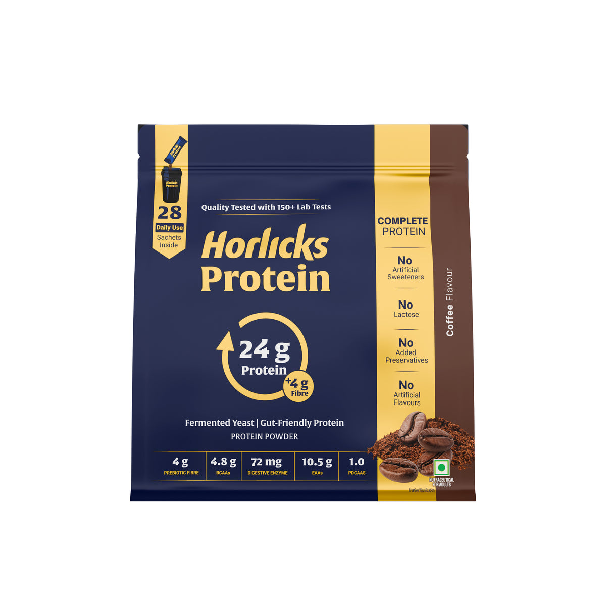 Horlicks Protein Powder 1kg with 28 sachets | Coffee Flavour