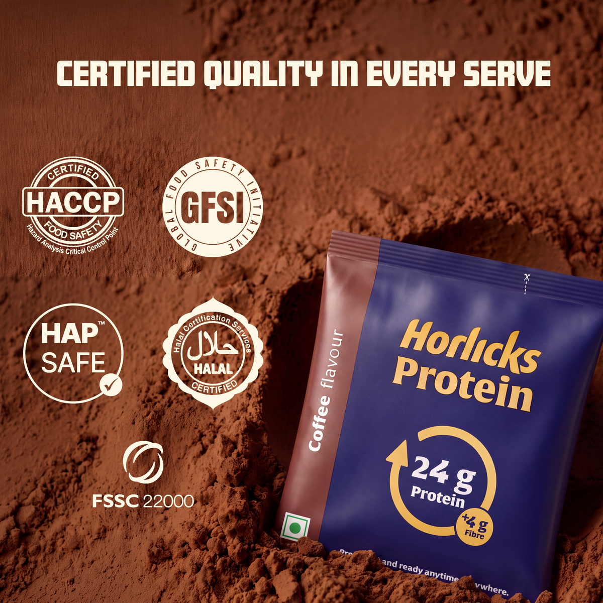 Horlicks Protein Powder 1kg with 28 sachets | Coffee Flavour