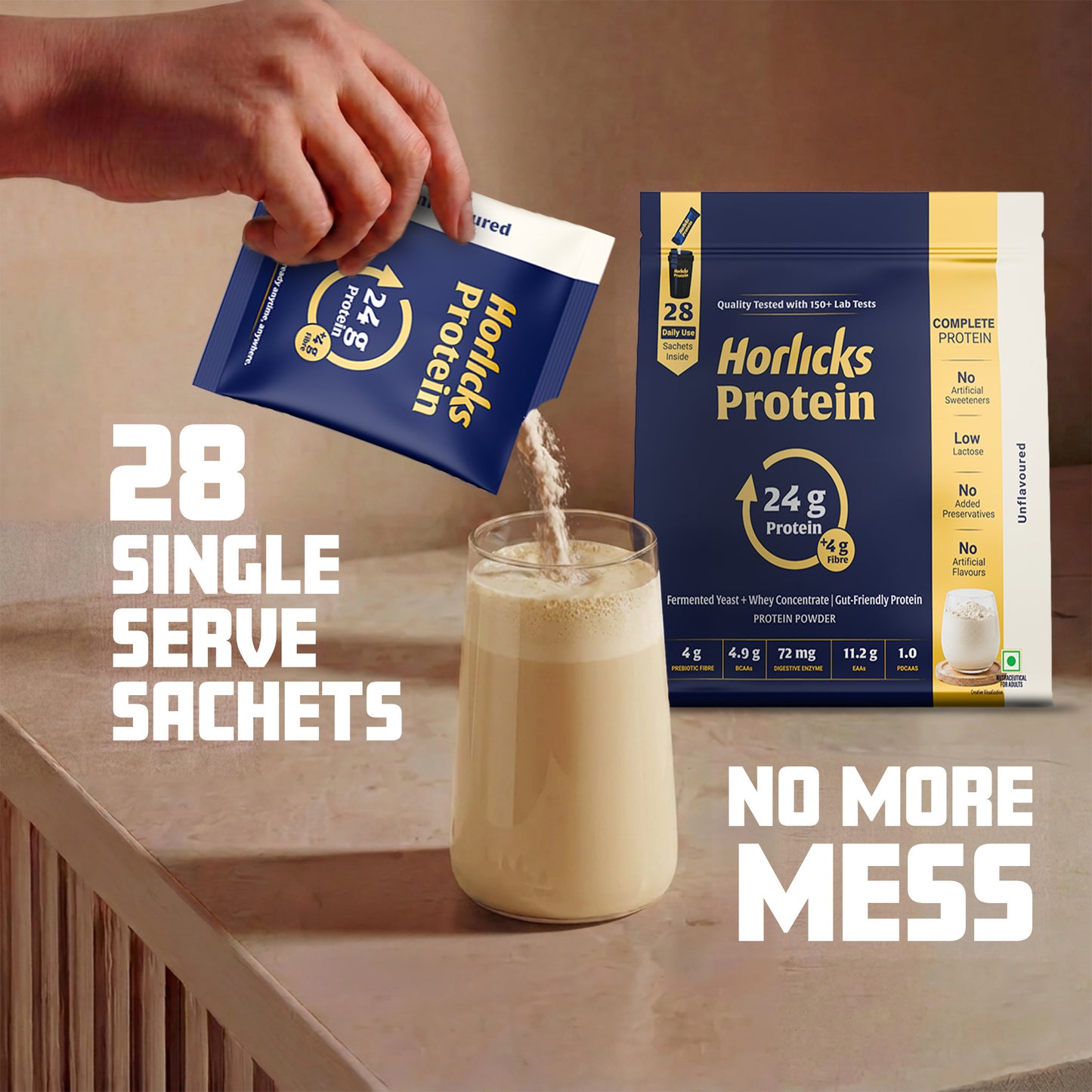 Horlicks Protein Powder 1kg Pack of 2 | Unflavoured