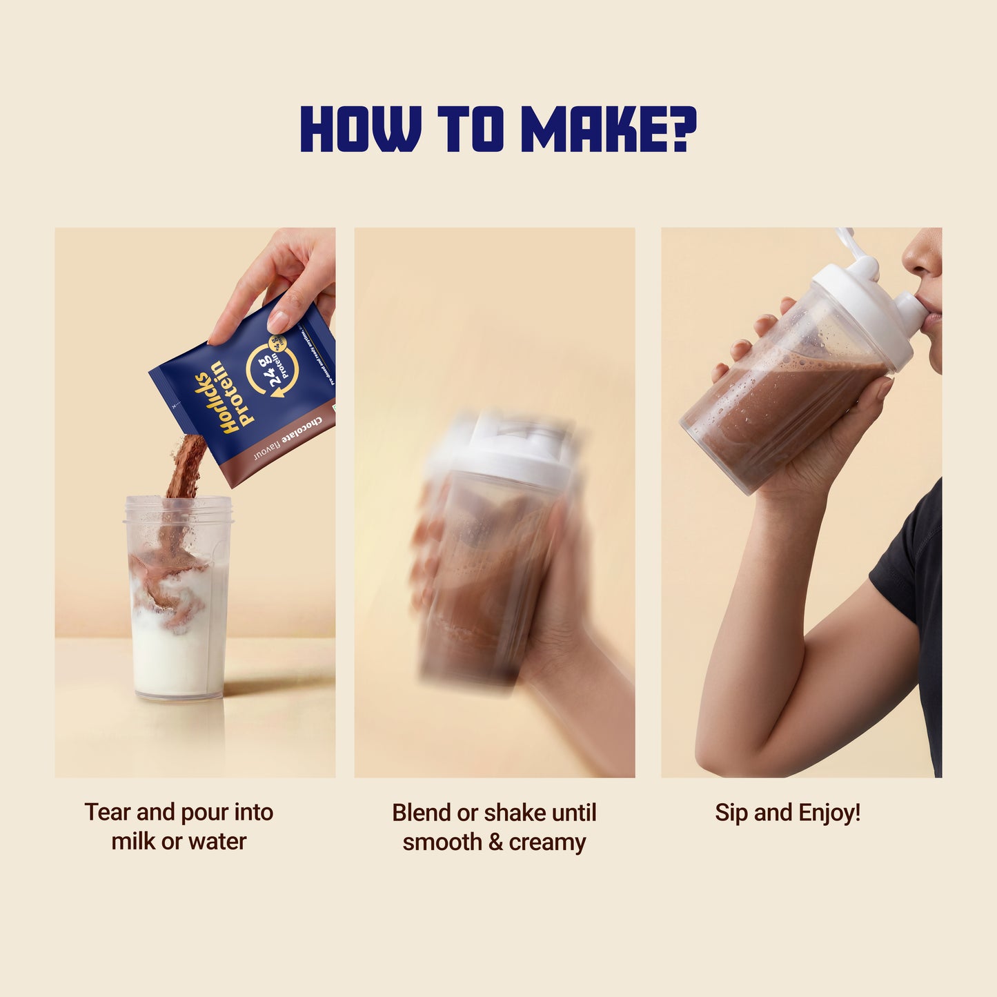 Horlicks Protein Powder 1kg with 28 sachets | Chocolate Flavour